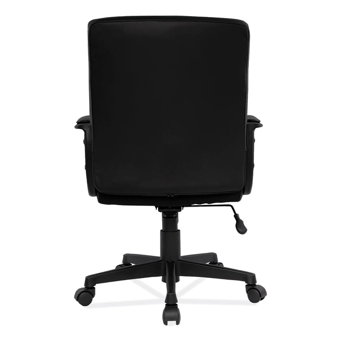 Alera Breich Series Manager Chair, Supports Up to 275 lbs, 16.73" to 20.39" Seat Height, Black Seat/Back, Black Base