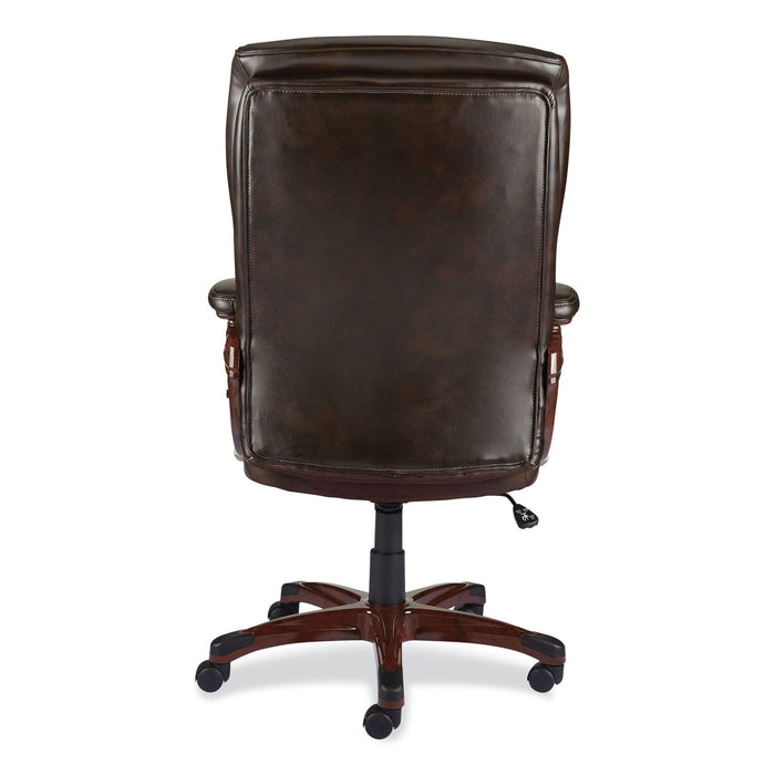 Alera Darnick Series Manager Chair, Supports Up to 275 lbs, 17.13" to 20.12" Seat Height, Brown Seat/Back, Brown Base