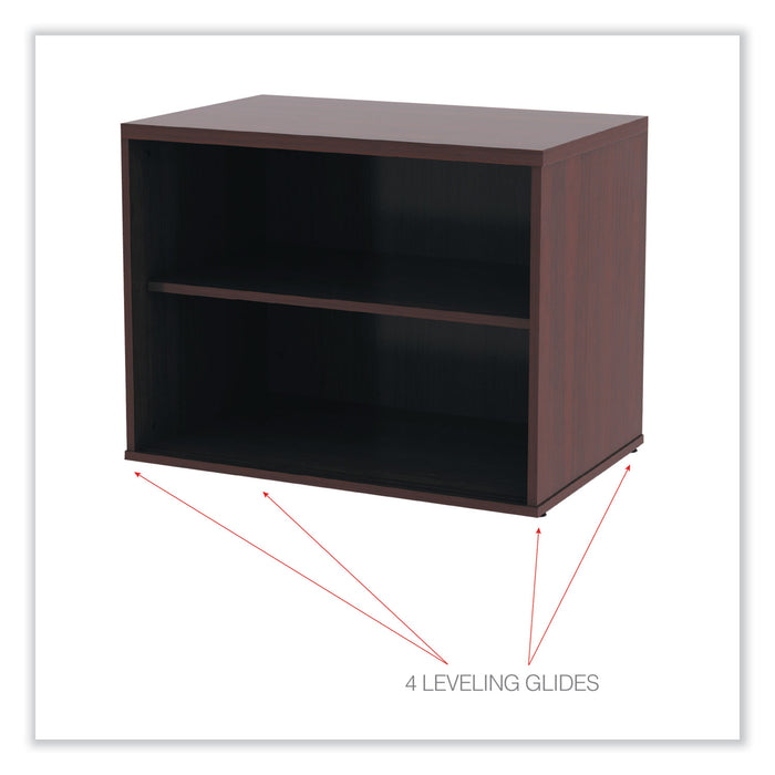 Alera Open Office Low Storage Cab Cred, 29.5w x 19.13d x 22.78h, Mahogany