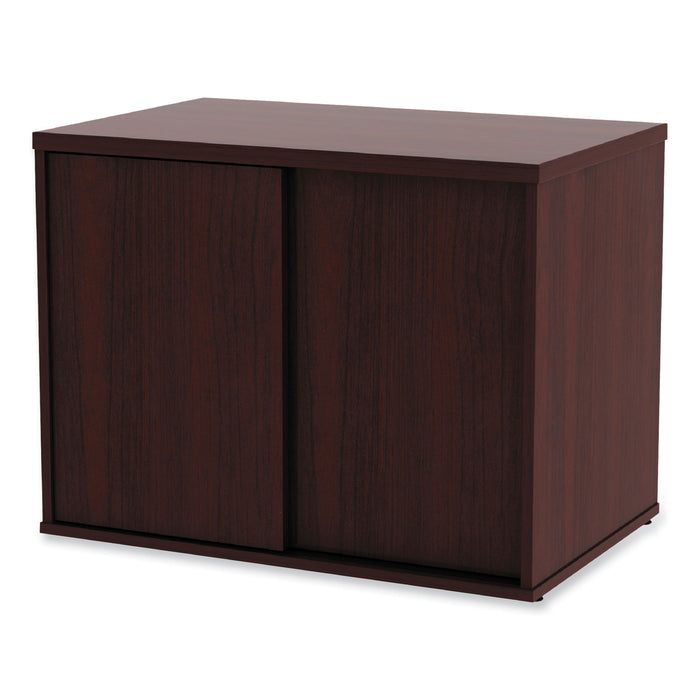 Alera Open Office Low Storage Cab Cred, 29.5w x 19.13d x 22.78h, Mahogany