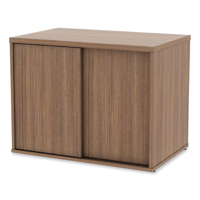 Alera Open Office Low Storage Cabinet Credenza, 29.5 x 19.13 x 22.78, Walnut