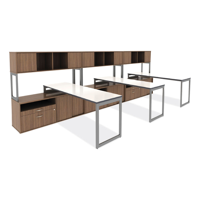 Alera Open Office Low Storage Cabinet Credenza, 29.5 x 19.13 x 22.78, Walnut