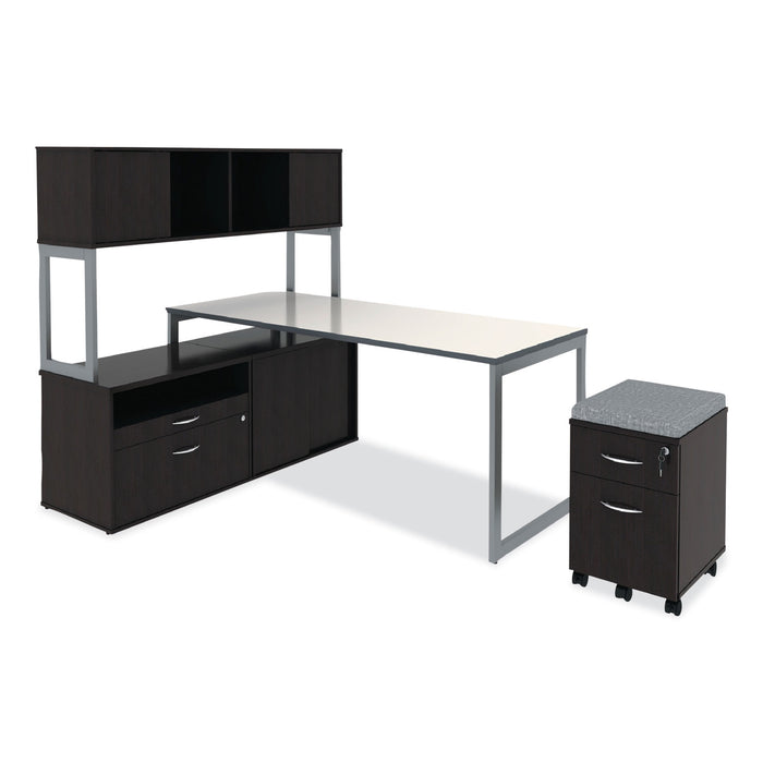 Alera Open Office Low Storage Cab Cred, 29.5w x 19.13d x 22.78h, Espresso