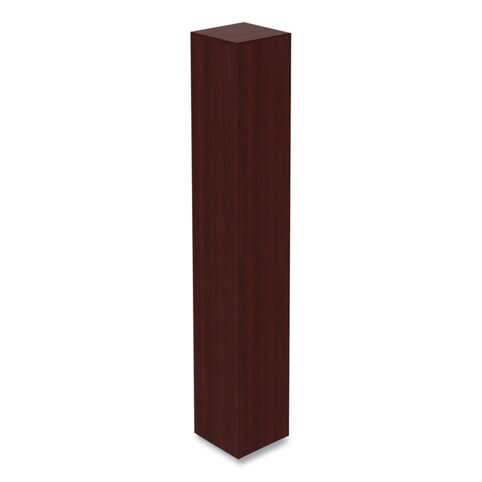 Alera Valencia Series Narrow Profile Bookcase, Six-Shelf, 11.81w x 11.81d x 71.73h, Mahogany