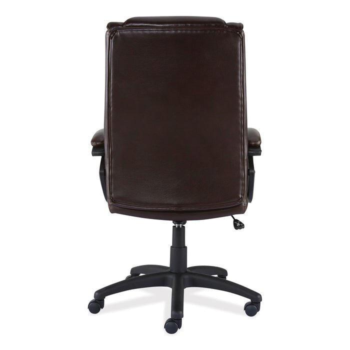 Alera Brosna Series Mid-Back Task Chair, Supports Up to 250 lb, 18.15" to 21.77" Seat Height, Brown Seat/Back, Brown Base