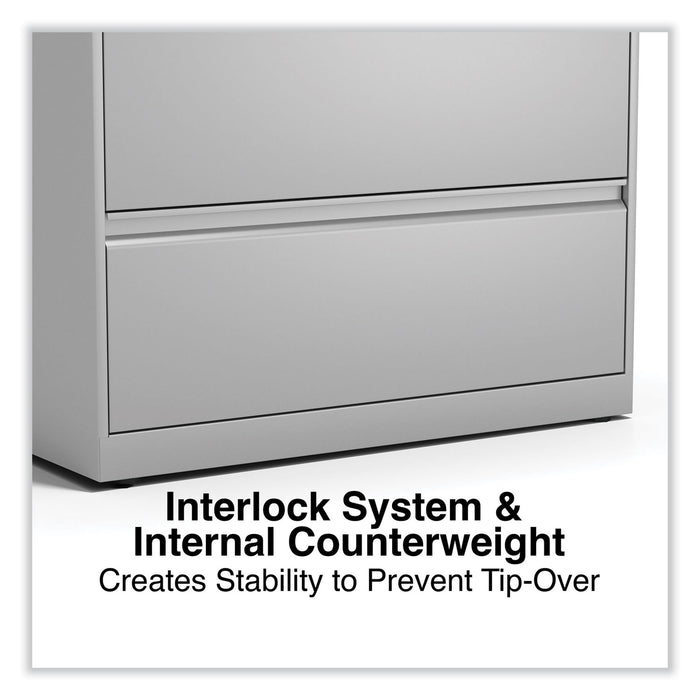 Lateral File, 2 Legal/Letter-Size File Drawers, Light Gray, 30" x 18.63" x 28"