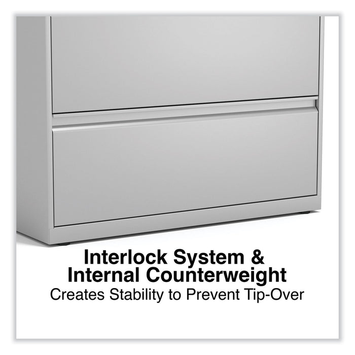 Lateral File, 3 Legal/Letter/A4/A5-Size File Drawers, Light Gray, 36" x 18.63" x 40.25"