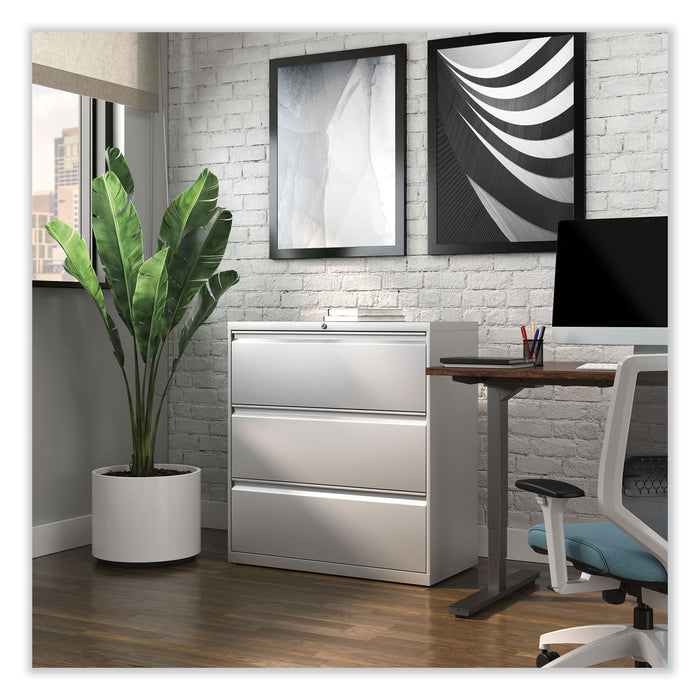 Lateral File, 3 Legal/Letter/A4/A5-Size File Drawers, Light Gray, 36" x 18.63" x 40.25"