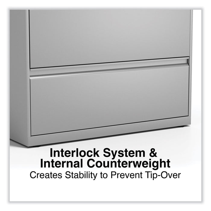 Lateral File, 5 Legal/Letter/A4/A5-Size File Drawers, Light Gray, 36" x 18.63" x 67.63"