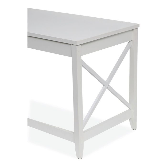 Farmhouse Writing Desk, 47.24" x 23.62" x 29.53", White