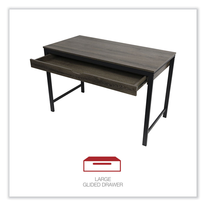 Modern Writing Desk, 47.24" x 23.62" x 29.92", Gray