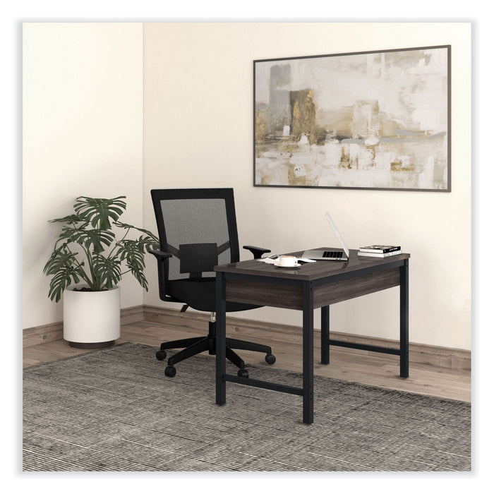 Modern Writing Desk, 47.24" x 23.62" x 29.92", Gray