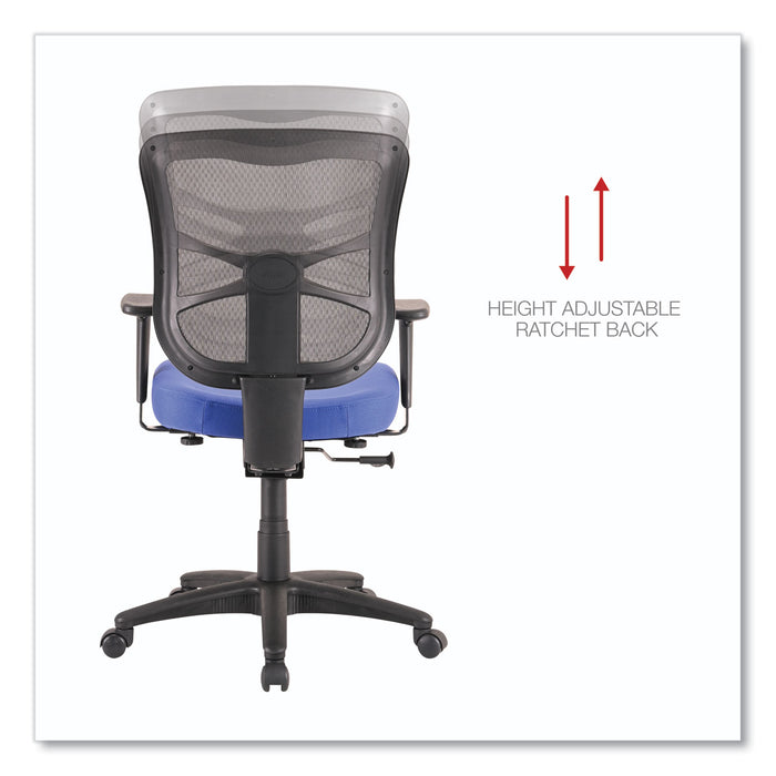 Alera Elusion Series Mesh Mid-Back Swivel/Tilt Chair, Supports Up to 275 lb, 17.9" to 21.8" Seat Height, Navy Seat