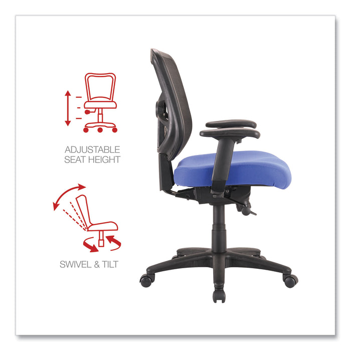 Alera Elusion Series Mesh Mid-Back Swivel/Tilt Chair, Supports Up to 275 lb, 17.9" to 21.8" Seat Height, Navy Seat