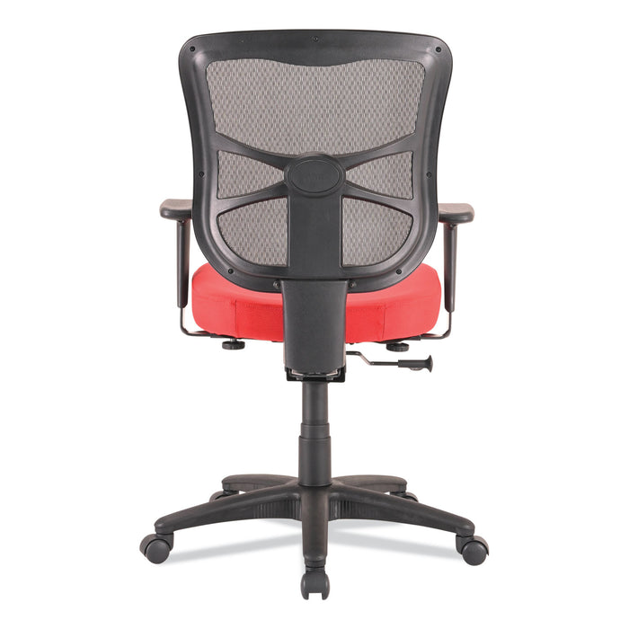 Alera Elusion Series Mesh Mid-Back Swivel/Tilt Chair, Supports Up to 275 lb, 17.9" to 21.8" Seat Height, Red