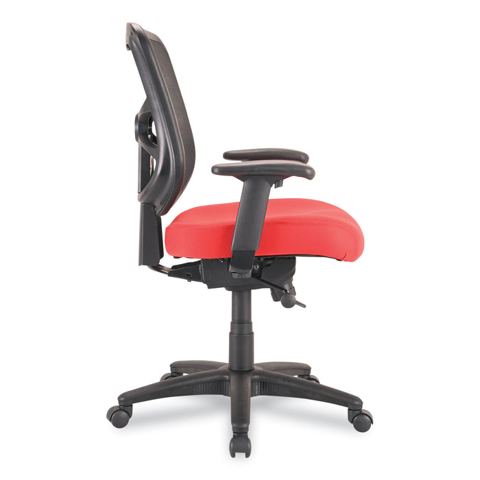 Alera Elusion Series Mesh Mid-Back Swivel/Tilt Chair, Supports Up to 275 lb, 17.9" to 21.8" Seat Height, Red