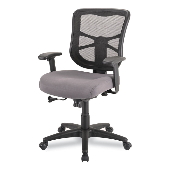 Alera Elusion Series Mesh Mid-Back Swivel/Tilt Chair, Supports Up to 275 lb, 17.9" to 21.8" Seat Height, Gray Seat