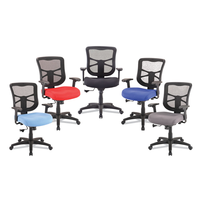 Alera Elusion Series Mesh Mid-Back Swivel/Tilt Chair, Supports Up to 275 lb, 17.9" to 21.8" Seat Height, Light Blue Seat