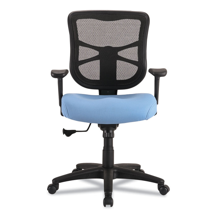 Alera Elusion Series Mesh Mid-Back Swivel/Tilt Chair, Supports Up to 275 lb, 17.9" to 21.8" Seat Height, Light Blue Seat