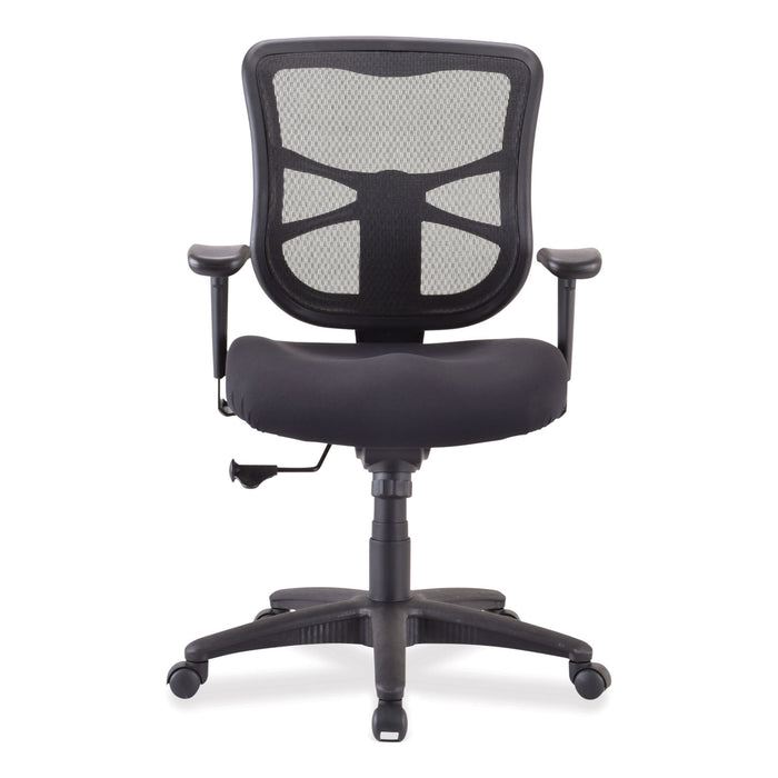 Alera Elusion Series Mesh Mid-Back Swivel/Tilt Chair, Supports Up to 275 lb, 17.9" to 21.8" Seat Height, Black