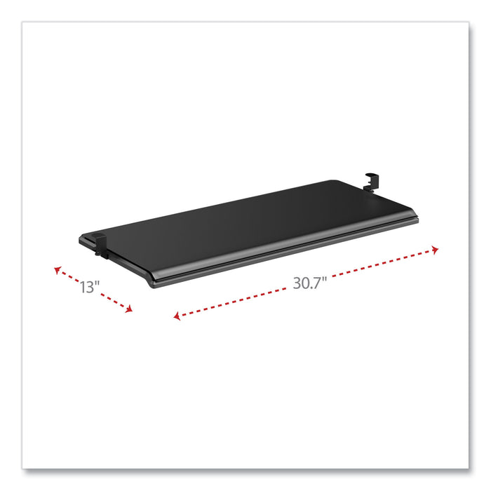 AdaptivErgo Clamp-On Keyboard Tray, 30.7" x 13", Black