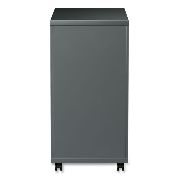 File Pedestal with Full-Length Pull, Left or Right, 3-Drawers: Box/Box/File, Legal/Letter, Charcoal, 14.96" x 19.29" x 27.75"