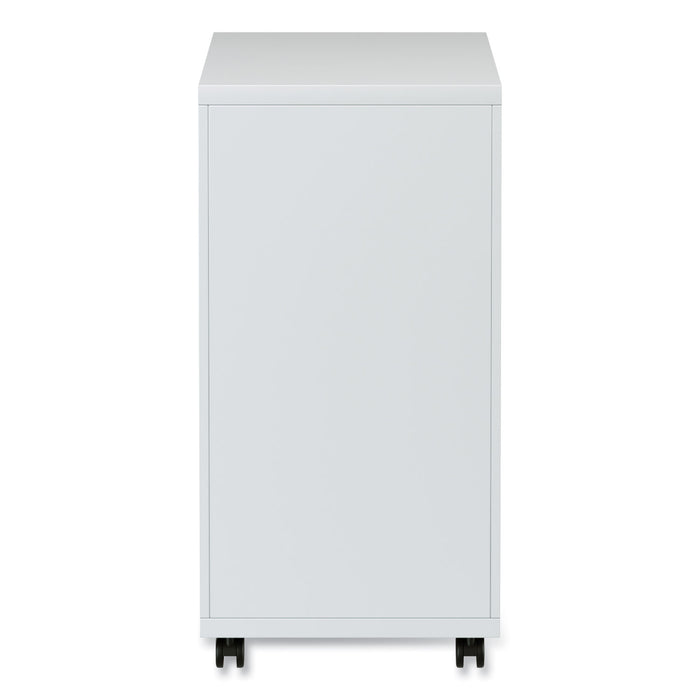 File Pedestal with Full-Length Pull, Left/Right, 3-Drawers: Box/Box/File, Legal/Letter, Light Gray, 14.96" x 19.29" x 27.75"