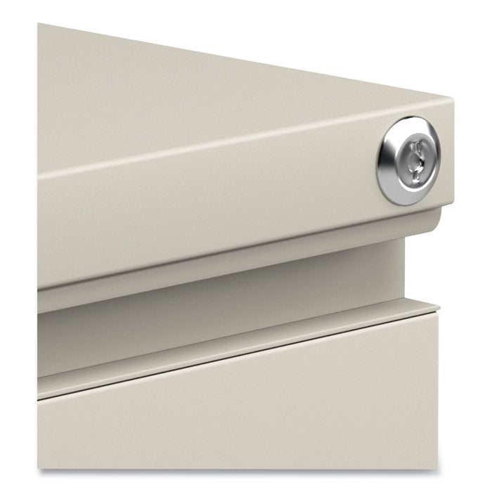 File Pedestal with Full-Length Pull, Left or Right, 3-Drawers: Box/Box/File, Legal/Letter, Putty, 14.96" x 19.29" x 27.75"