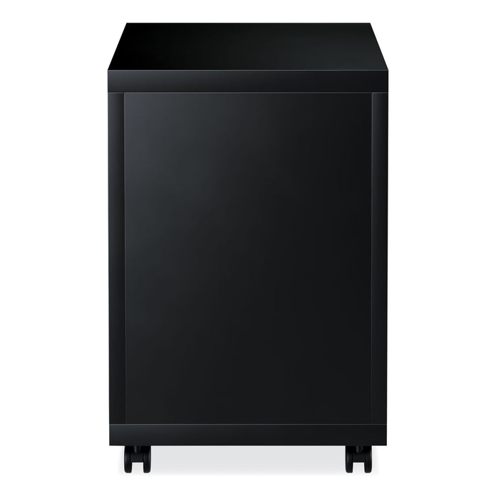 File Pedestal with Full-Length Pull, Left or Right, 2-Drawers: Box/File, Legal/Letter, Black, 14.96" x 19.29" x 21.65"