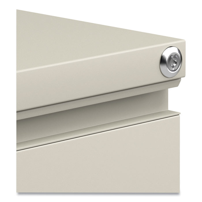 File Pedestal with Full-Length Pull, Left or Right, 2 Legal/Letter-Size File Drawers, Putty, 14.96" x 19.29" x 27.75"