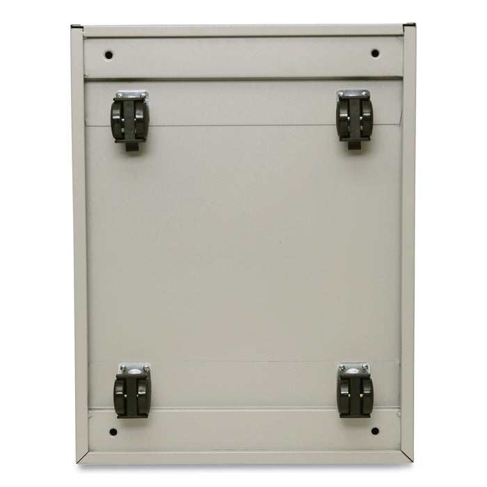 File Pedestal with Full-Length Pull, Left or Right, 2 Legal/Letter-Size File Drawers, Putty, 14.96" x 19.29" x 27.75"