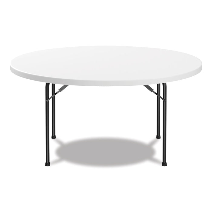 Round Plastic Folding Table, 60" Diameter x 29.25h, White