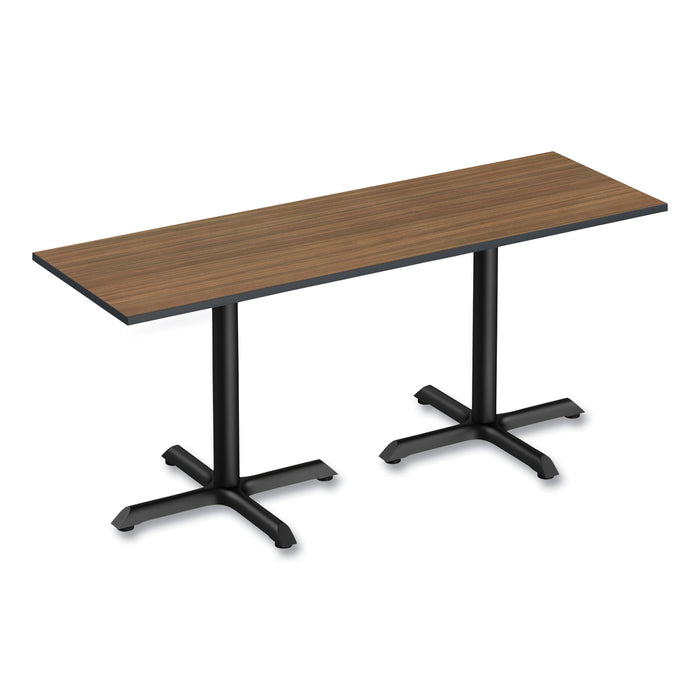 Reversible Laminate Table Top, Rectangular, 47.63w x 23.63d, Espresso/Walnut