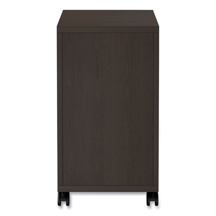 Alera Valencia Series Mobile Pedestal, Left or Right, 2 Legal/Letter-Size File Drawers, Espresso, 15.38" x 20" x 26.63"