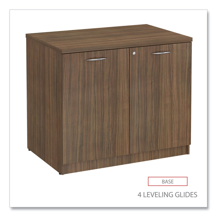 Alera Valencia Series Storage Cabinet, 34.3w x 22.78d x 29.5h, Modern Walnut