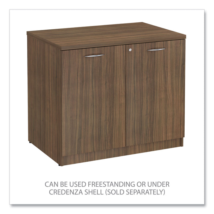 Alera Valencia Series Storage Cabinet, 34.3w x 22.78d x 29.5h, Modern Walnut