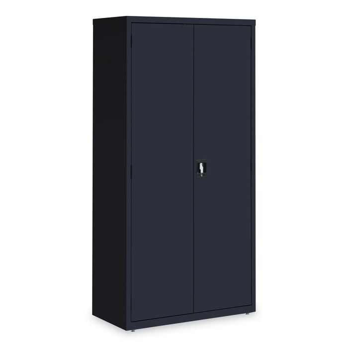 Economy Assembled Storage Cabinets, 5 Shelves, 36" x 18" x 72", Black