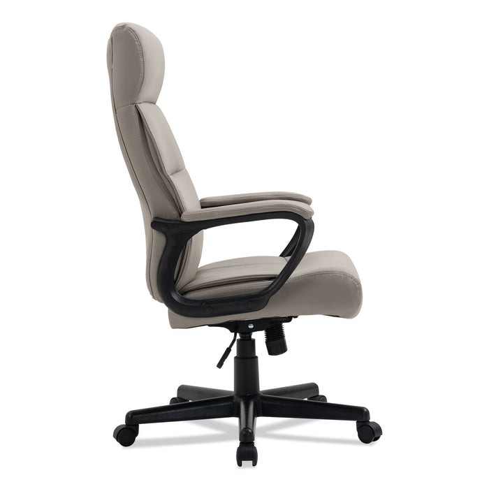 Alera Oxnam Series High-Back Task Chair, Supports Up to 275 lbs, 17.56" to 21.38" Seat Height, Tan Seat/Back, Black Base