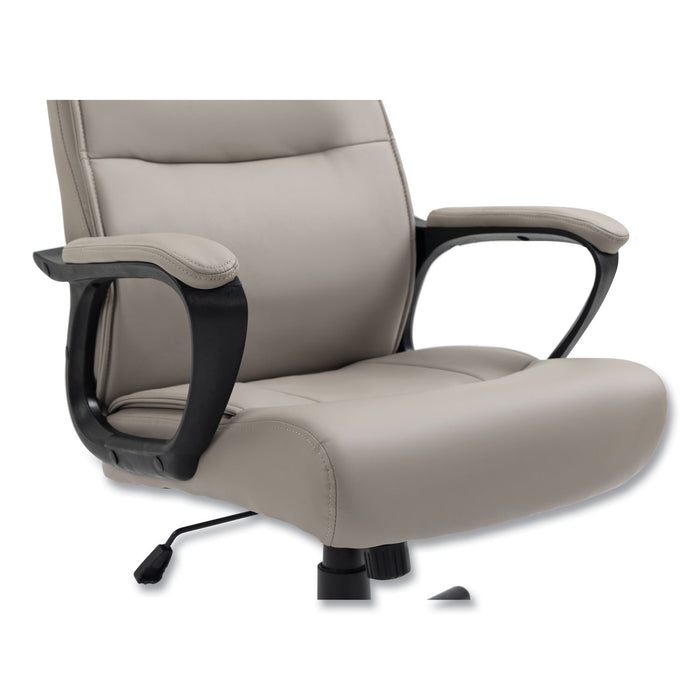 Alera Oxnam Series High-Back Task Chair, Supports Up to 275 lbs, 17.56" to 21.38" Seat Height, Tan Seat/Back, Black Base