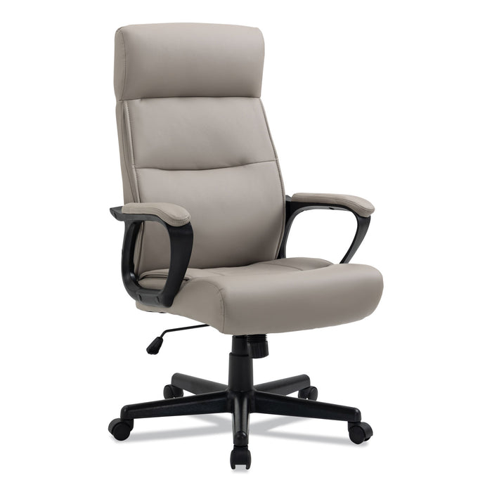 Alera Oxnam Series High-Back Task Chair, Supports Up to 275 lbs, 17.56" to 21.38" Seat Height, Tan Seat/Back, Black Base