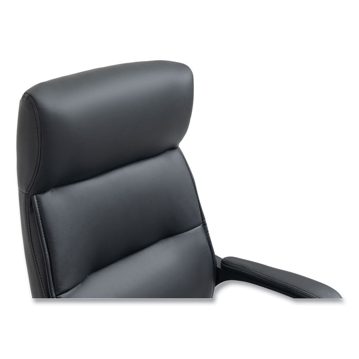 Alera Oxnam Series High-Back Task Chair, Supports Up to 275 lbs, 17.56" to 21.38" Seat Height, Black Seat/Back, Black Base