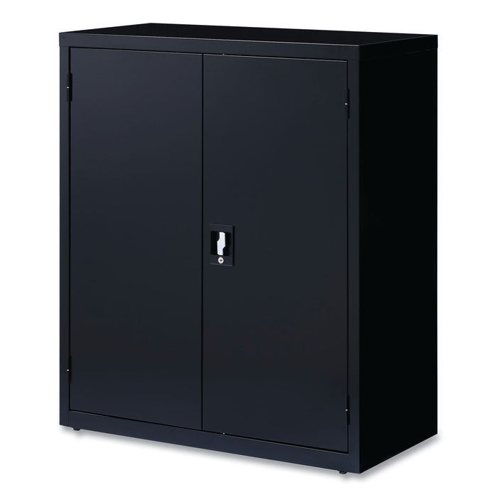 Economy Assembled Storage Cabinets, 3 Shelves, 36" x 18" x 42", Black