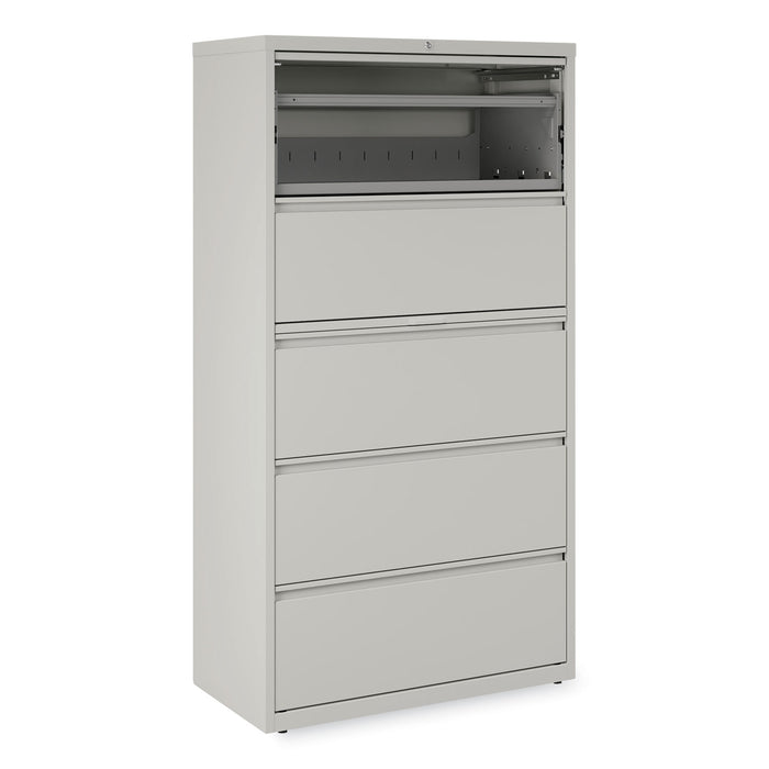 Lateral File, 5 Legal/Letter/A4/A5-Size File Drawers, Light Gray, 36" x 18.63" x 67.63"