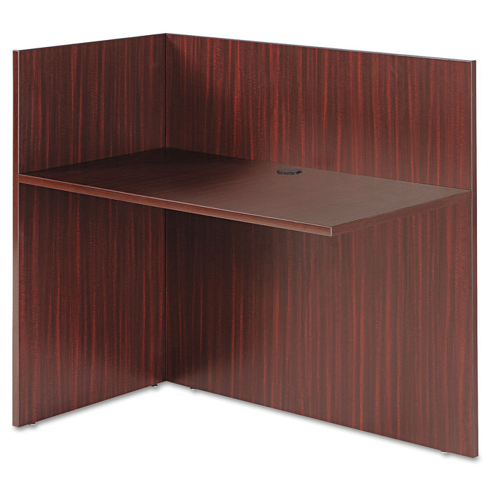 Alera Valencia Reversible Reception Return, 44.13w x 23.63d x 41.5h, Mahogany