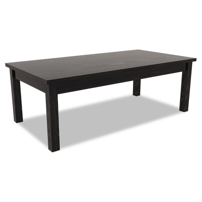 Alera Valencia Series Occasional Table, Rectangle, 47.25w x 19.13d x 16.38h, Black