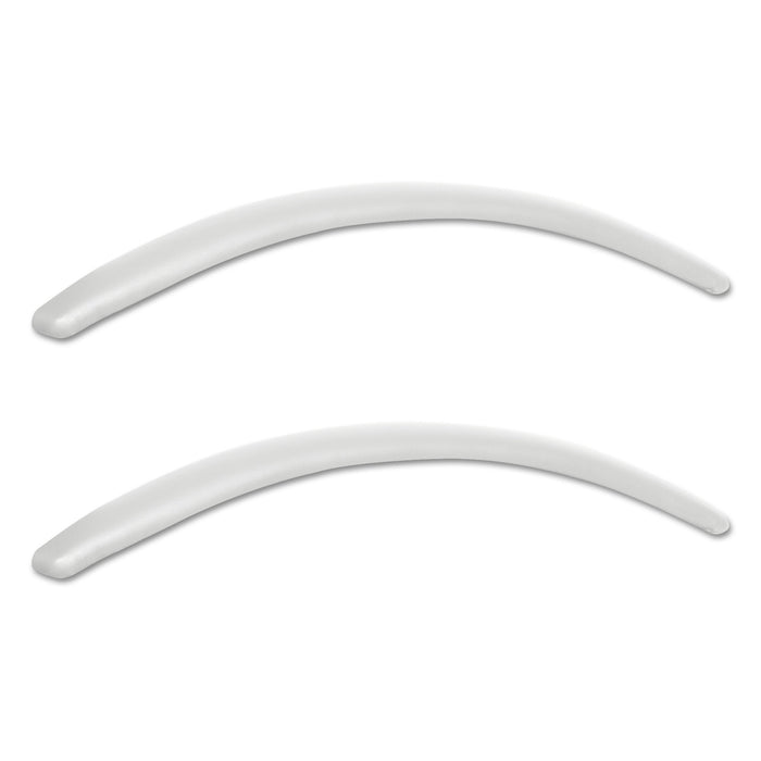 Neratoli Series Replacement Arm Pads for Alera Neratoli Series Chairs, Faux Leather, 1.77 x 15.15 x 0.59, White, 2/Set