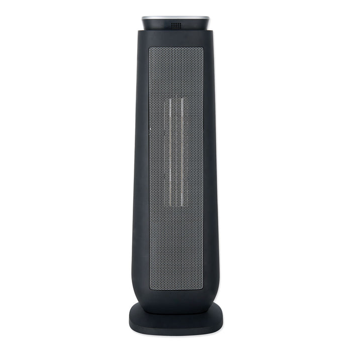 Ceramic Heater Tower with Remote Control, 1,500 W, 7.17 x 7.17 x 22.95, Black