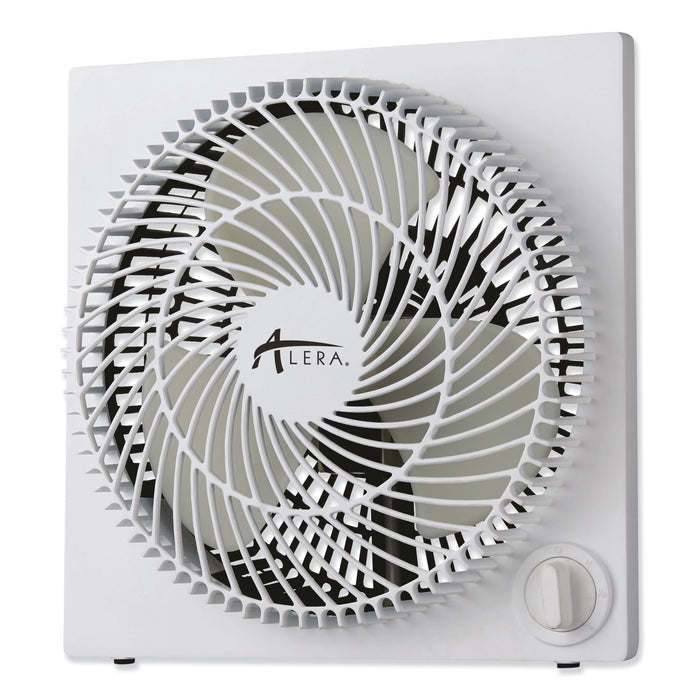 9" 3-Speed Desktop Box Fan, Plastic, White