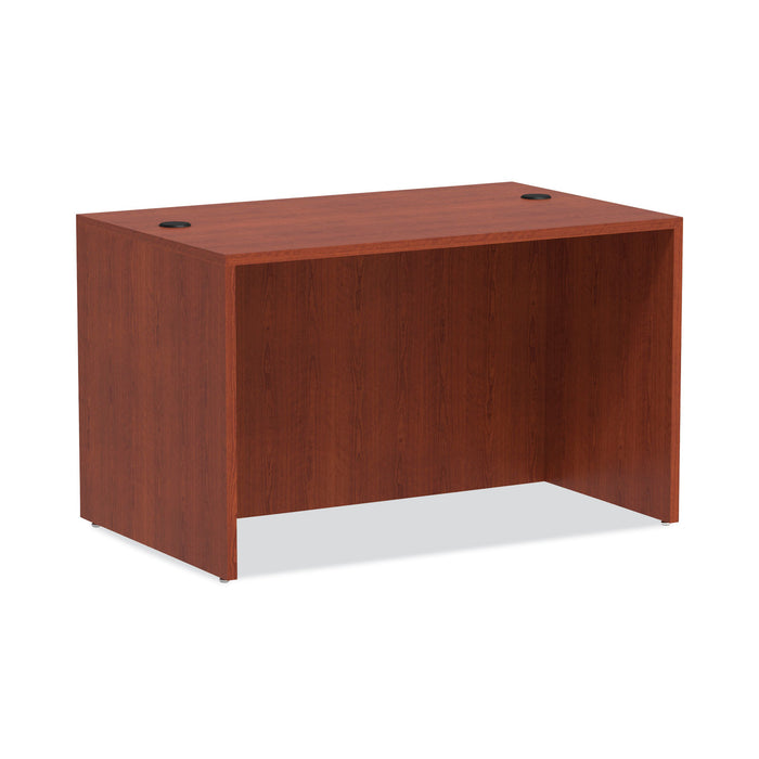 Alera Valencia Series Straight Front Desk Shell, 47.25" x 29.5" x 29.63", Medium Cherry