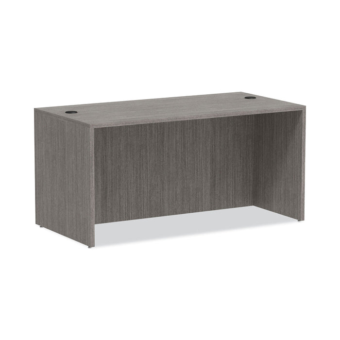 Alera Valencia Series Straight Front Desk Shell, 59.13" x 29.5" x 29.63", Gray